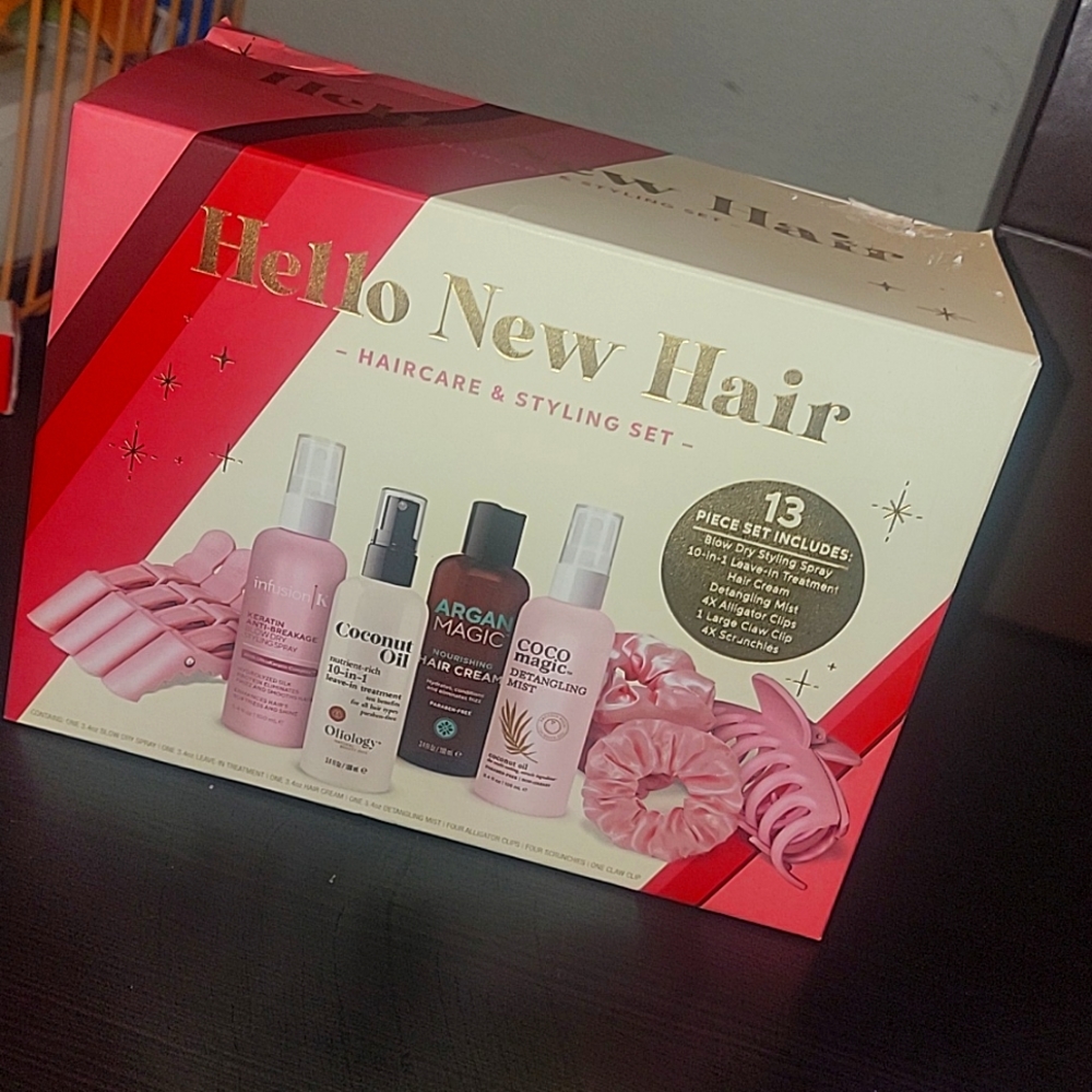 Hello new hair hsircare and styling set